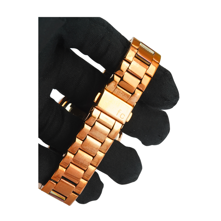 Jam Tangan French Connection FC1205RGM Women Gold Dial Rose Gold Stainless Steel Strap