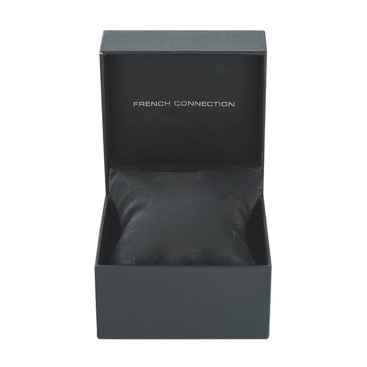 Jam Tangan FRENCH CONNECTION FC1230RGM Multifunction Women Gold Dial Rose Gold Stainless Steel Strap