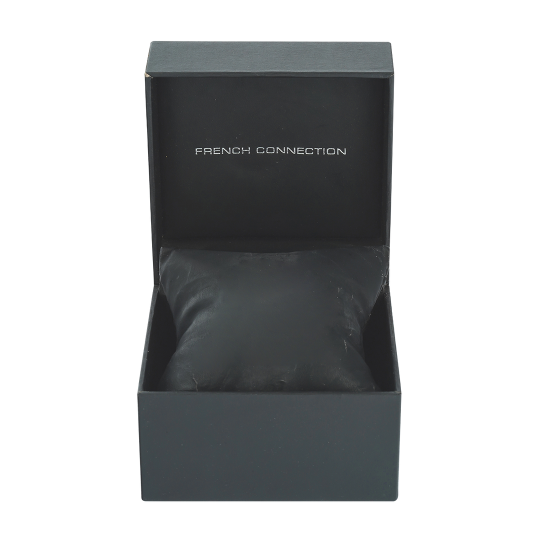 Jam Tangan French Connection FC1233W Women Analog Dial White Leather Strap