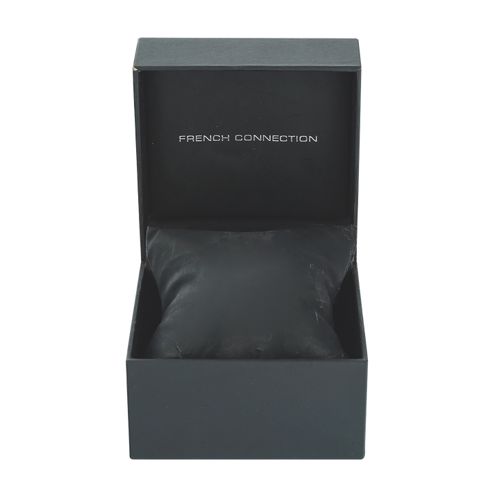 Jam Tangan French Connection FC1233W Women Analog Dial White Leather Strap