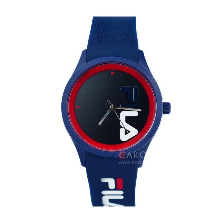 Jam Tangan FILA Iconic Everywhere FL38129-211 Unisex Blue Dial Blue Rubber Strap