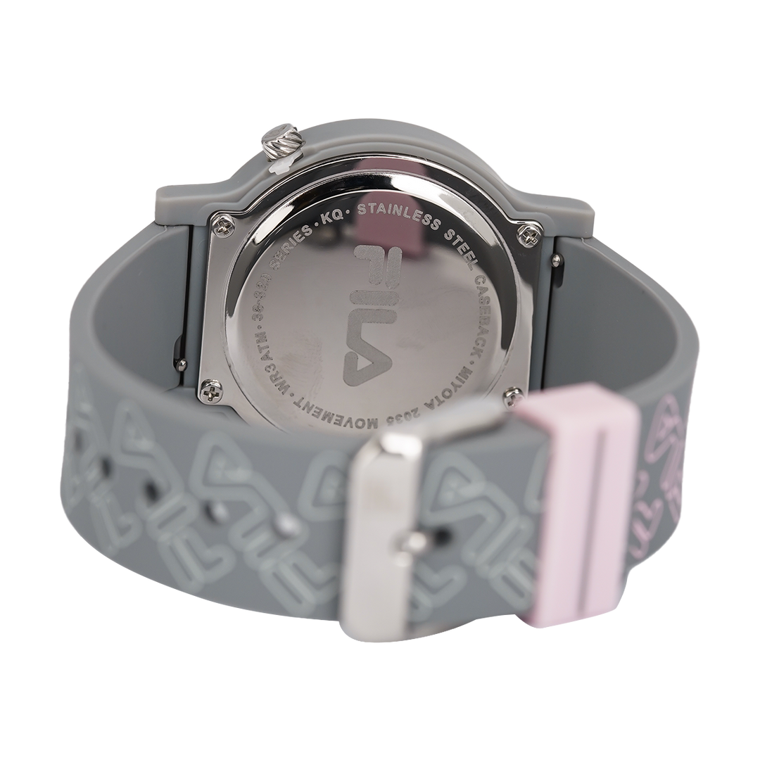 Jam Tangan FILA Mono Line FL38320-204 Grey Dial Grey Rubber Strap