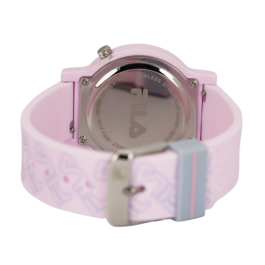 Jam Tangan FILA Mono Line FL38320-205 Unisex Pink Dial Pink Rubber Strap