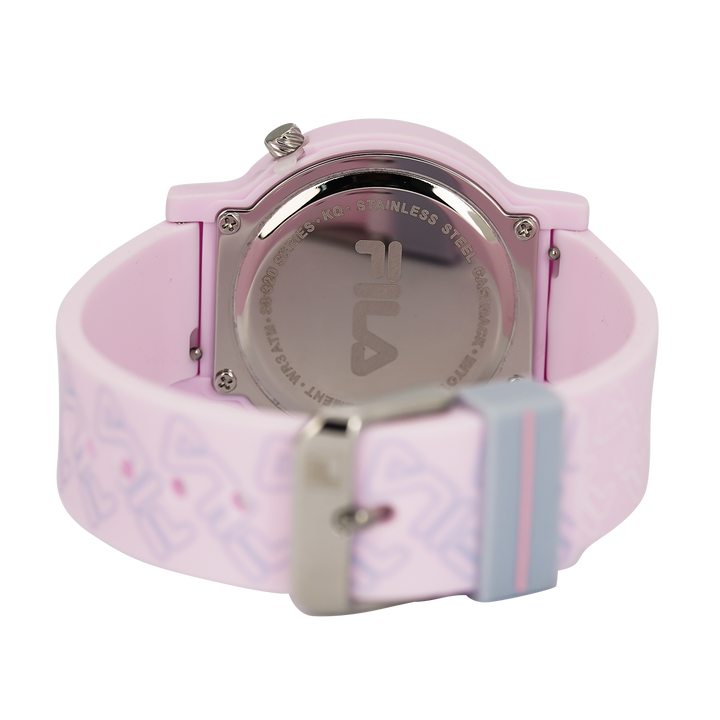 Jam Tangan FILA Mono Line FL38320-205 Unisex Pink Dial Pink Rubber Strap