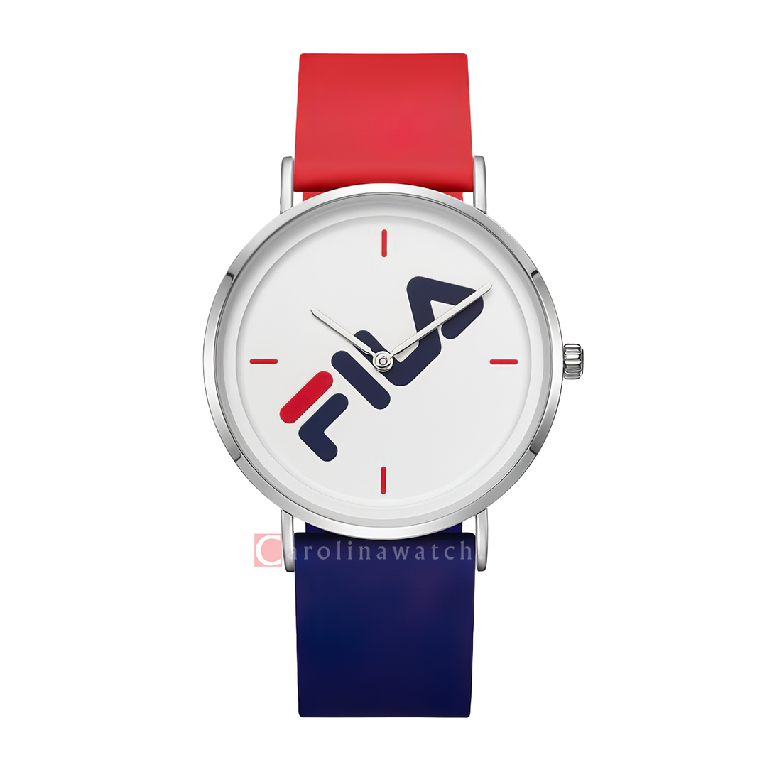 Jam Tangan FILA FL386064-001 Unisex White Dial Dual Color Rubber Strap