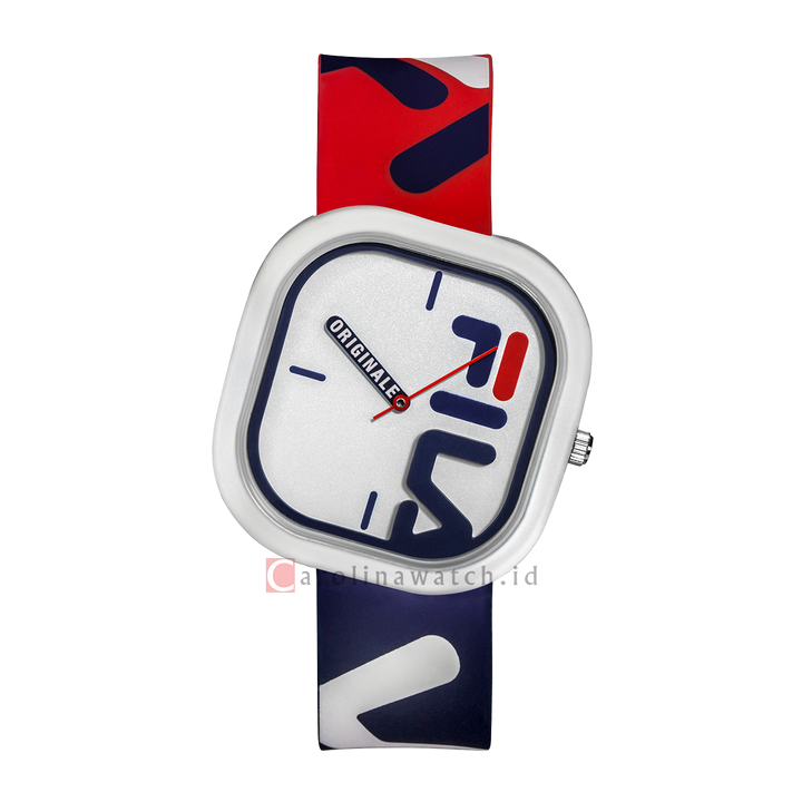 Jam Tangan FILA Originale FL386098-002 Unisex White Dial Dual Color Rubber Strap