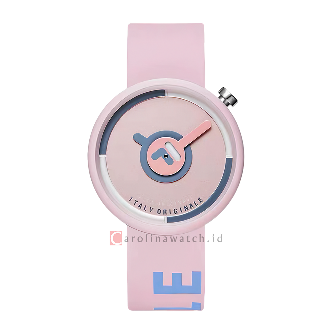 Jam Tangan FILA Italy Originale FL386126-003 Unisex Pink Dial Pink Rubber Strap