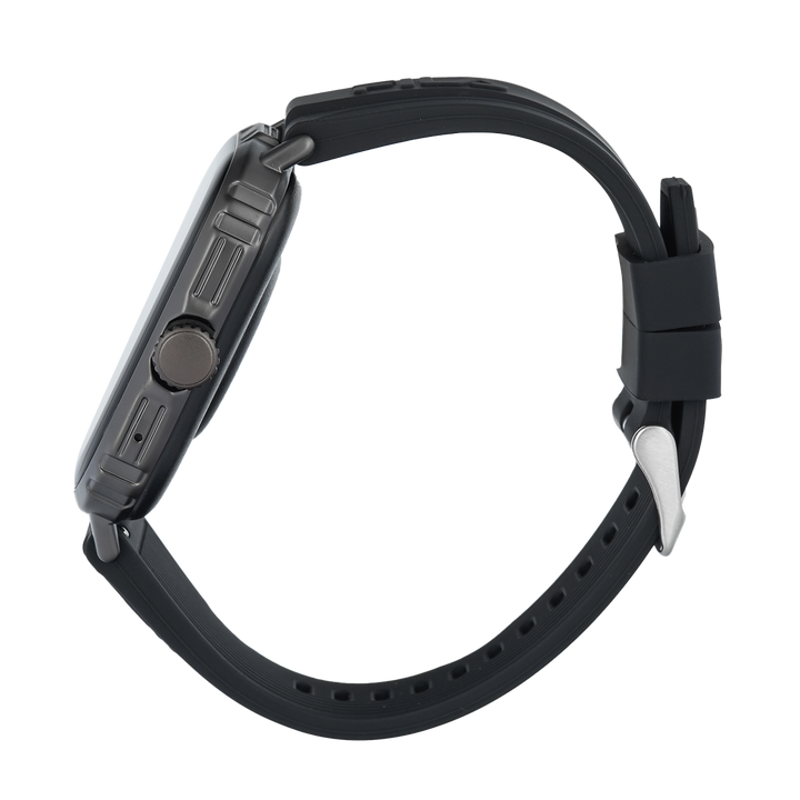 Jam Tangan FILA Smartwatch FL38SW10 Unisex Full Screen Touch Display Black Silicone Strap