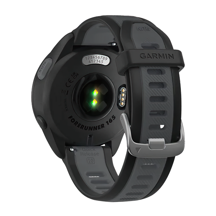 Jam Tangan Garmin Forerunner 165 FORERUNNER165BLACKSLATE Unisex GPS Running Watch with Heart Rate Monitor