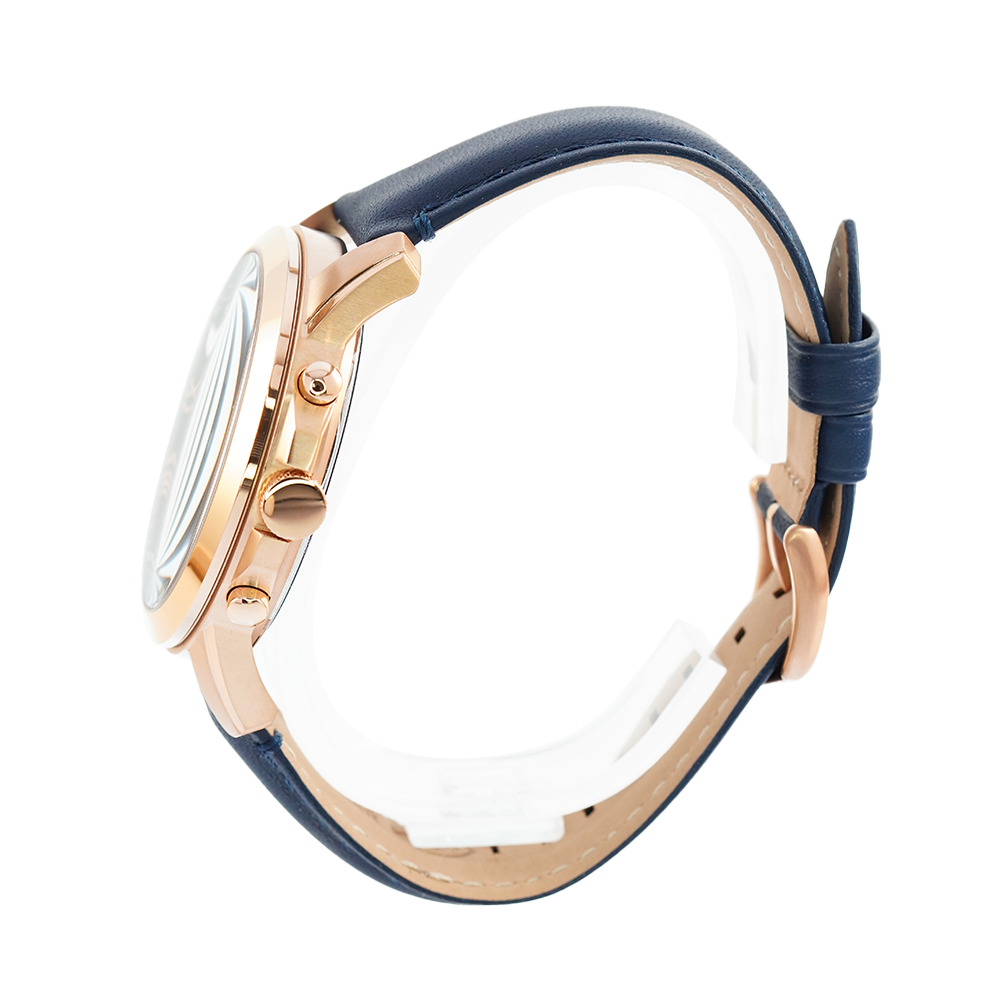 Jam Tangan Fossil Grant FS4835 Chronograph Men Blue Dial Blue