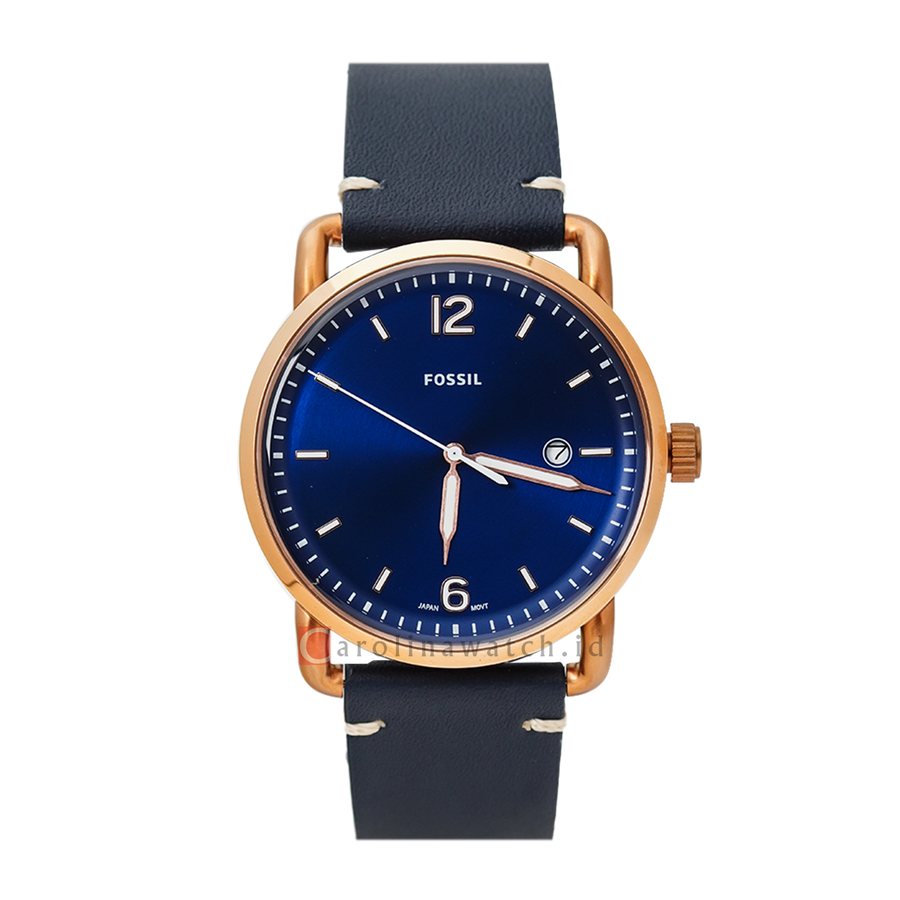 Fs5274 Jam Tangan Fossil The Commuter FS5274 Men Blue Dial Blue Leather Strap ...
