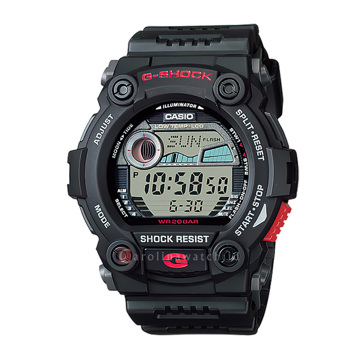 Jam Tangan CASIO G SHOCK G-7900-1D Men Digital Dial Black Resin Band