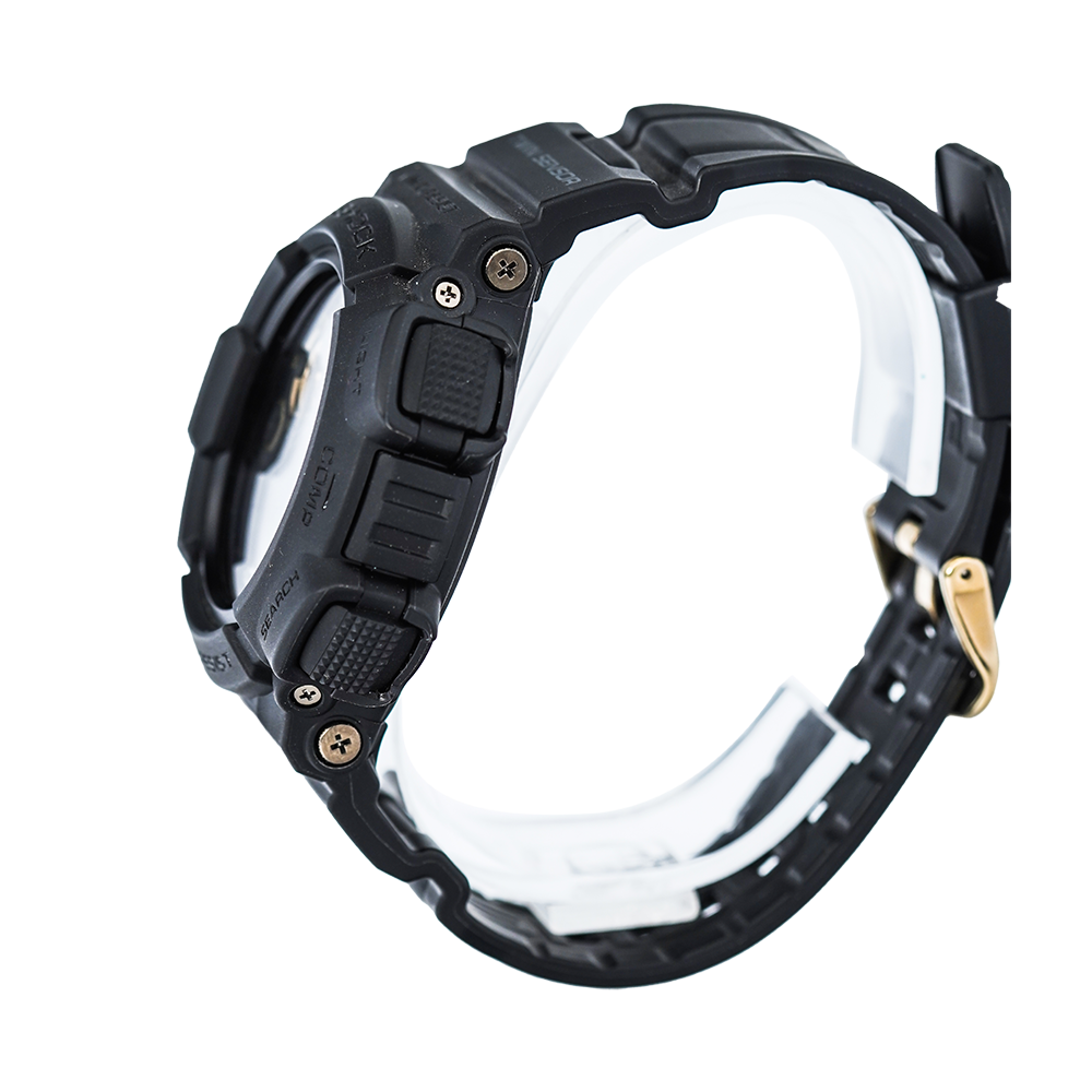 Jam Tangan Casio G-Shock Mudman G-9300GB-1D Men Tough Solar Black & Gold Digital Compass Resin Band