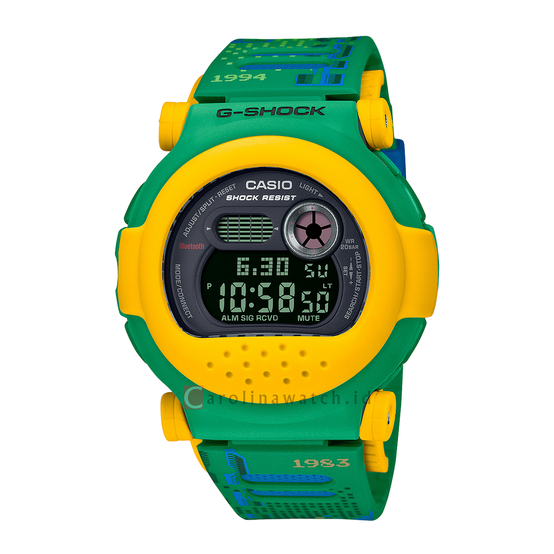 Jam Tangan Casio G-Shock G-B001RG-3D Men Retro Video Game Series Digital Dial Green Resin Band