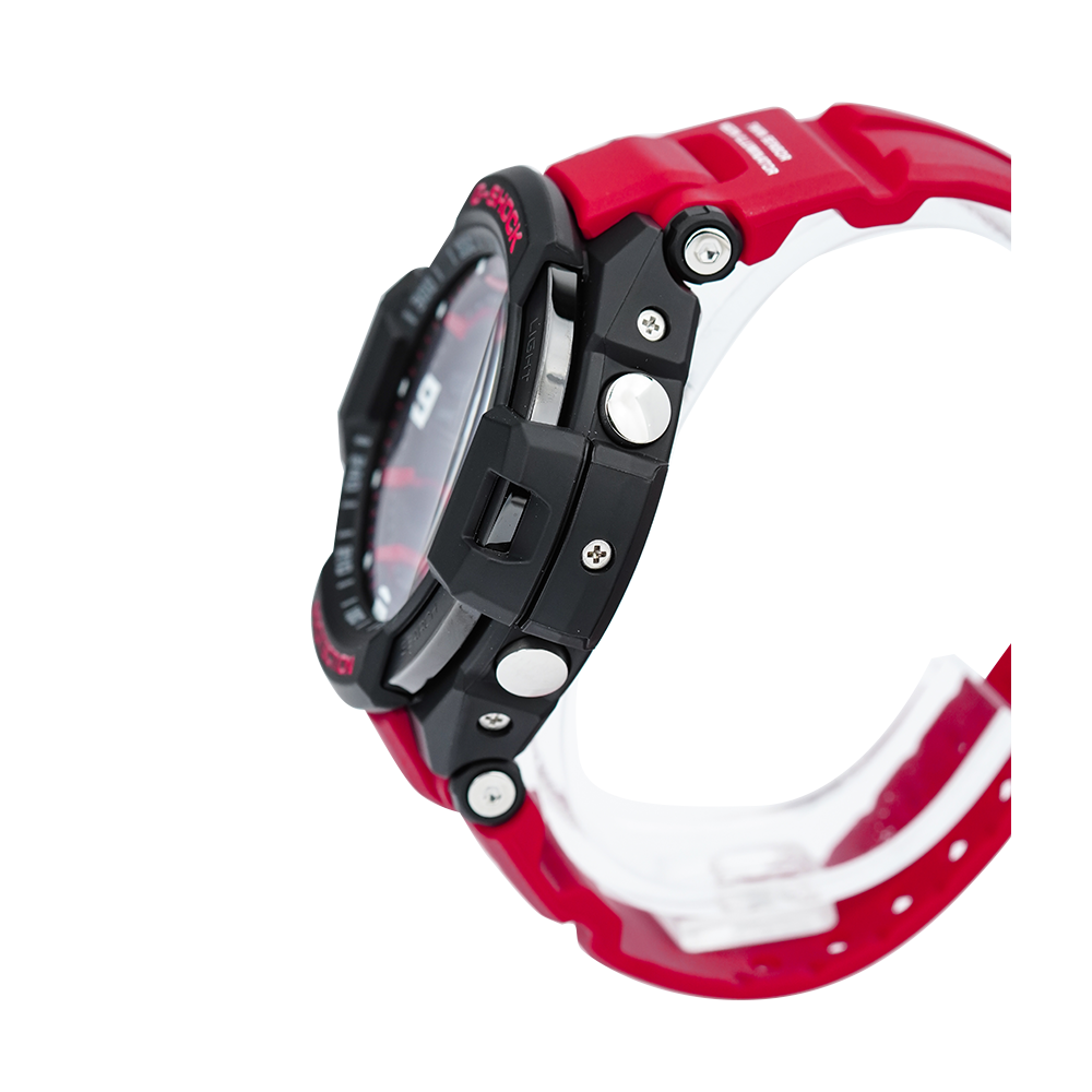 Jam Tangan Casio G-Shock GA-1000-4B MASTER OF G - AIR Men Black Digital Analog Dial Red Resin Band