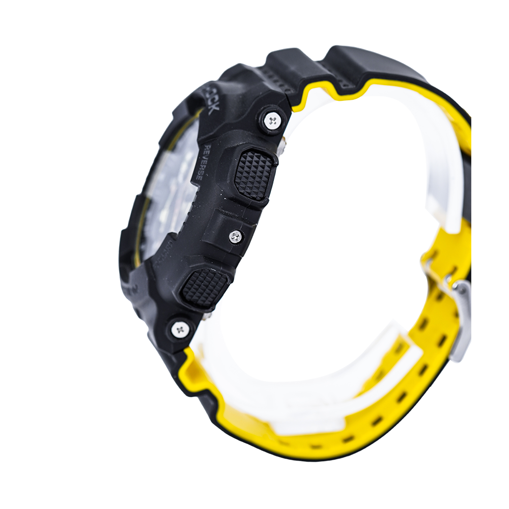 Jam Tangan Casio G-Shock Special Color Models GA-100BY-1A Men Digital Analog Dial Black Resin Band