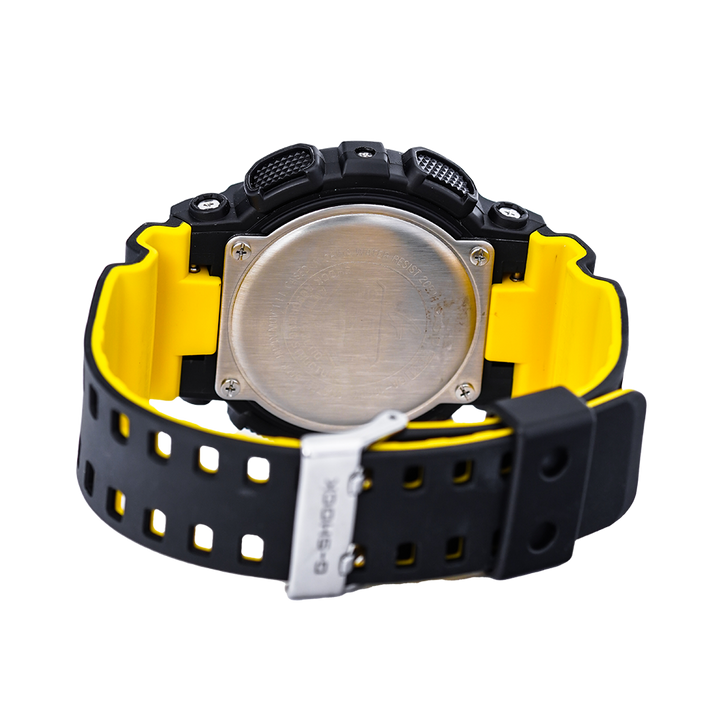 Jam Tangan Casio G-Shock Special Color Models GA-100BY-1A Men Digital Analog Dial Black Resin Band
