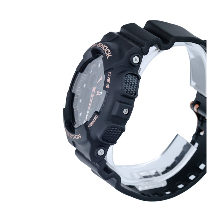 Jam Tangan Casio G-Shock Special Color Models GA-100GBX-1A4 Men Black Digital Analog Dial Black Resin Band