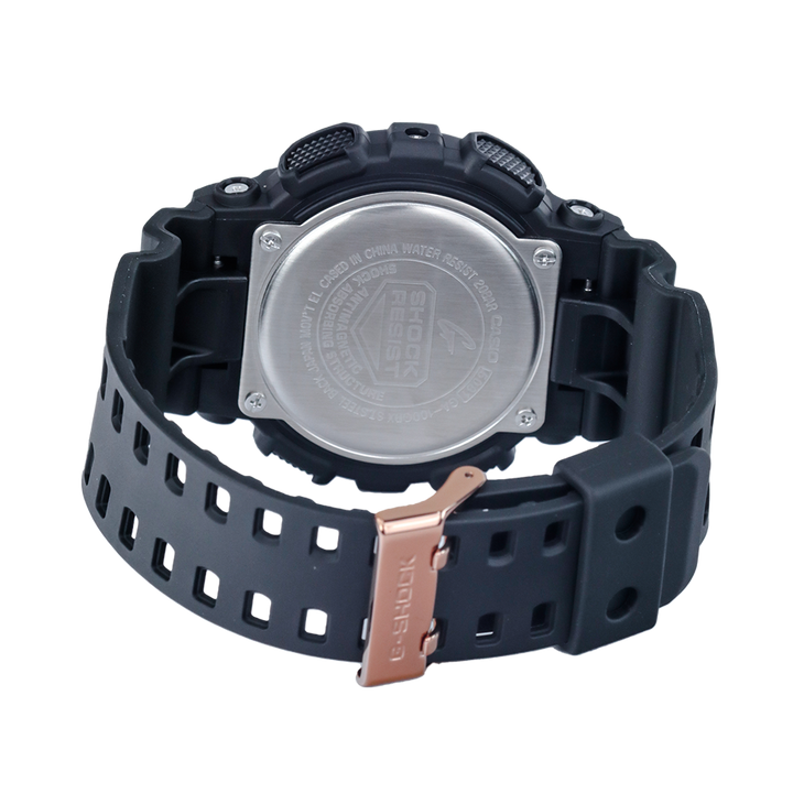 Jam Tangan Casio G-Shock Special Color Models GA-100GBX-1A4 Men Black Digital Analog Dial Black Resin Band