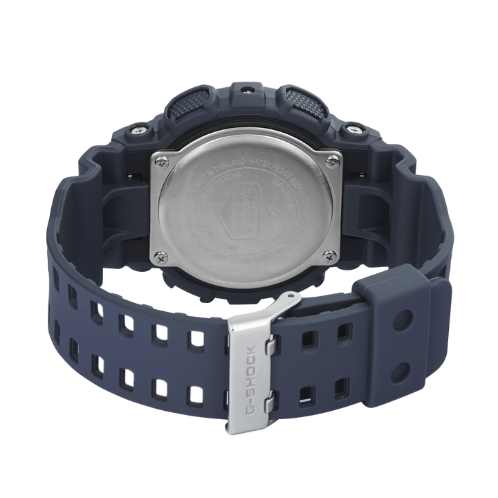 Jam Tangan Casio G-Shock GA-110AS-2A Men Green Digital Analog Dial Dark Grey Resin Band