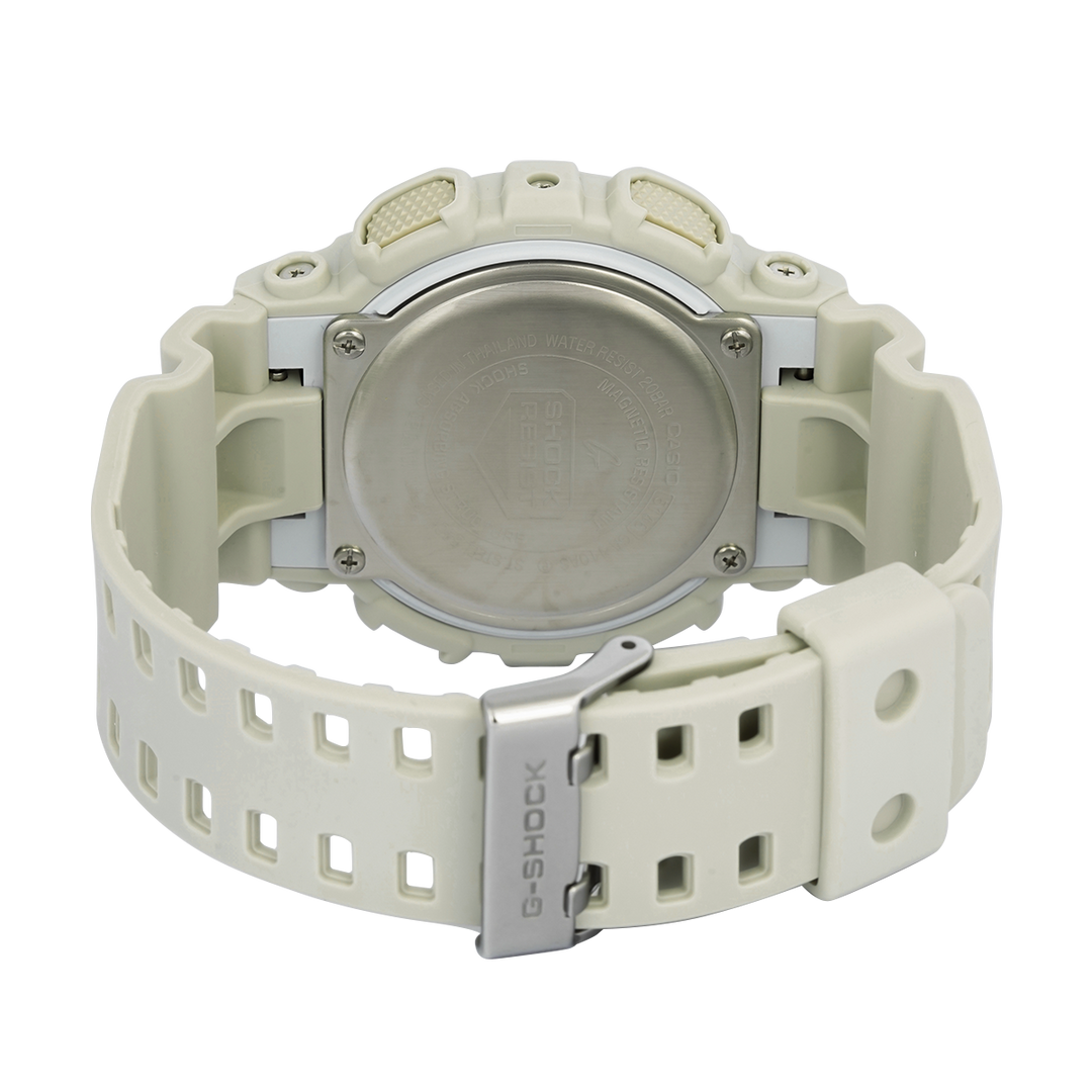 Jam Tangan Casio G-Shock GA-110AS-5A Men Blue Digital Analog Dial White Resin Band