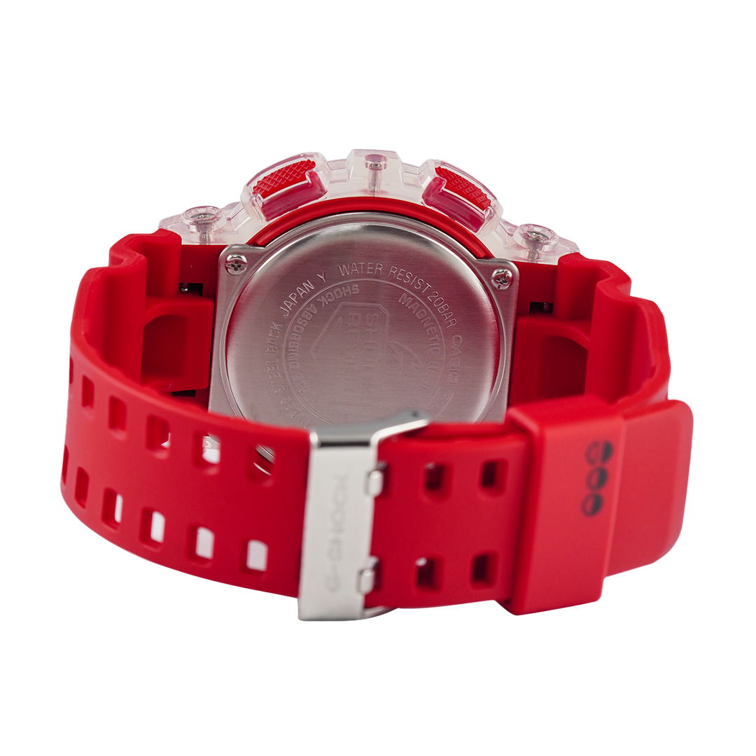 Jam Tangan CASIO G-SHOCK GA-110GL-4A Men Lucky Drop Collection Red Dial Red Resin Band