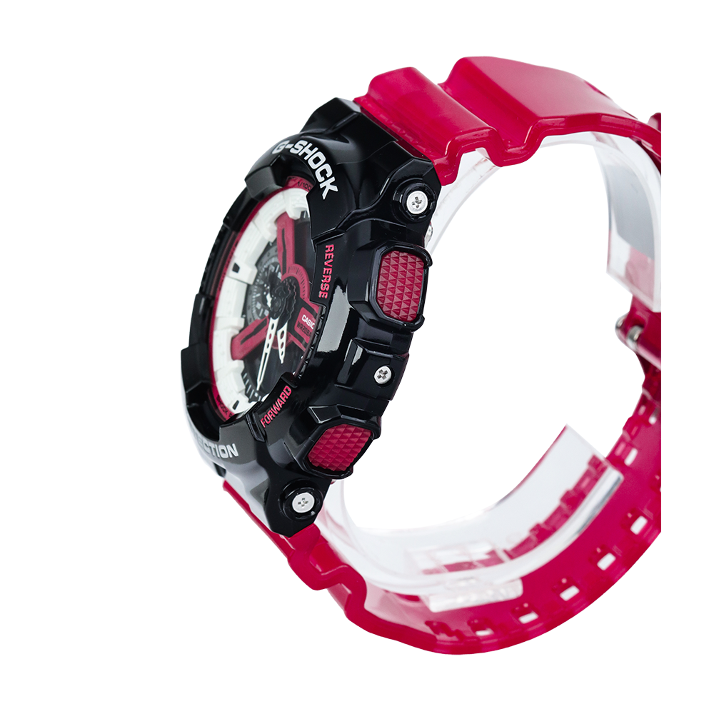 Jam Tangan Casio G-Shock GA-110RB-1A Men Digital Analog Dial Red Resin Band