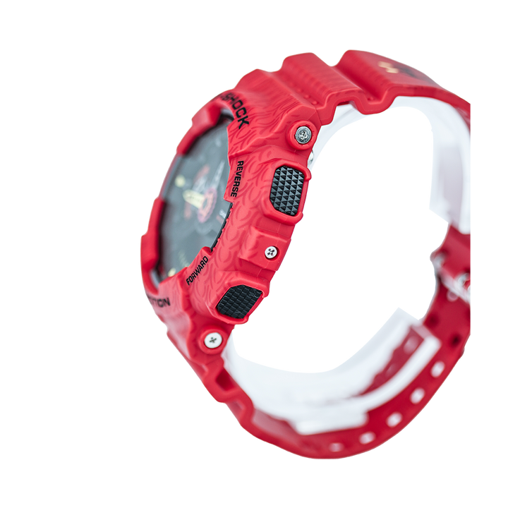 Jam Tangan Casio G-Shock GA-110SGH-4A Men Digital Analog Dial Red Resin Band