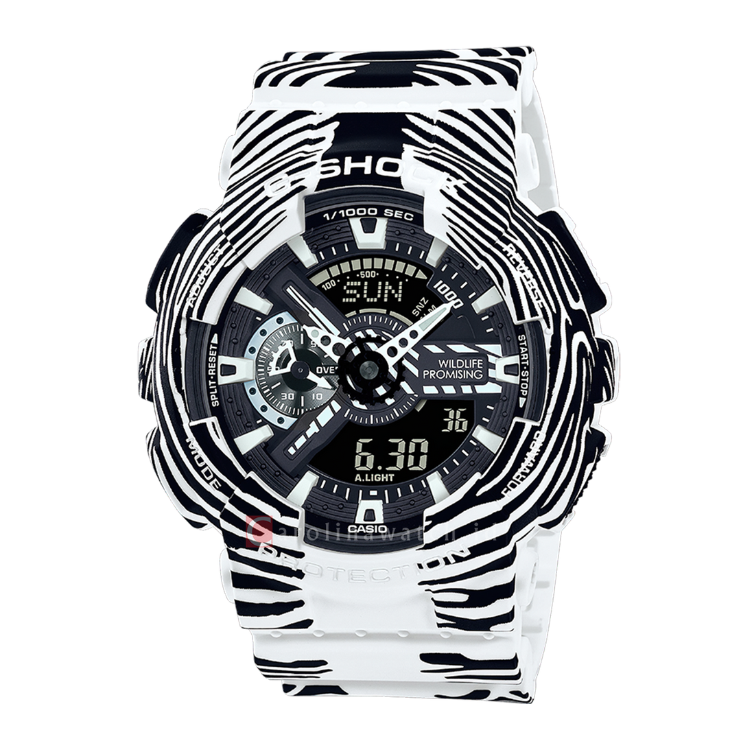 Jam Tangan Casio G-Shock GA-110WLP-7A WILDLIFE PROMISING Collaboration Model Men Digital Analog Dial Dual Tone Resin Band