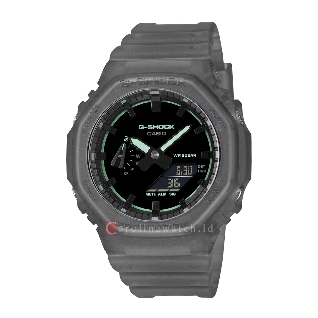 Jam Tangan Casio G-Shock GA-2100K-1A Men Analog Digital Dial Smoke Gray Resin Band