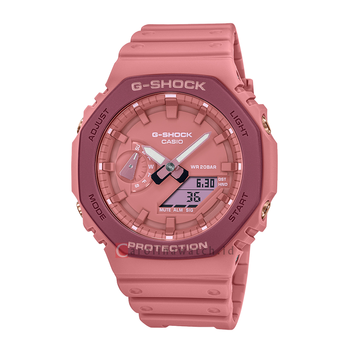 Jam Tangan CASIO G SHOCK GA-2110SL-4A4 CasiOak Pink Series For Spring And Summer Women Pink Dial Pink Resin Band