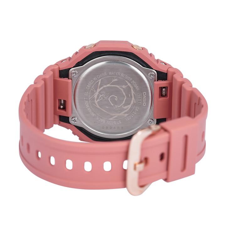 Jam Tangan CASIO G SHOCK GA-2110SL-4A4 CasiOak Pink Series For Spring And Summer Women Pink Dial Pink Resin Band