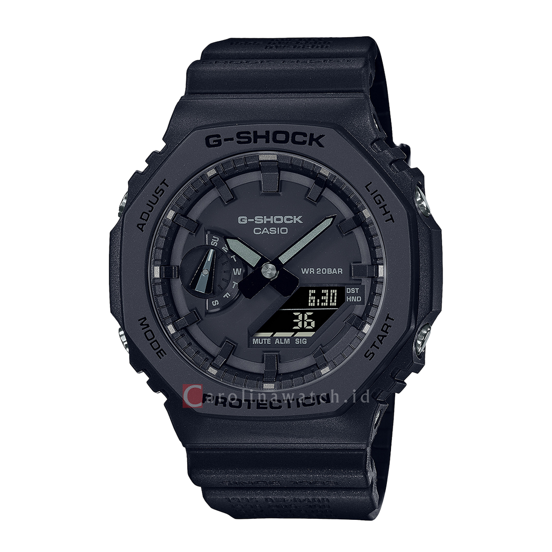 Jam Tangan Casio G-Shock GA-2140RE-1A Men 40th Anniversary REMASTER BLACK Digi-Ana Dial Black Resin Band Limited Edition