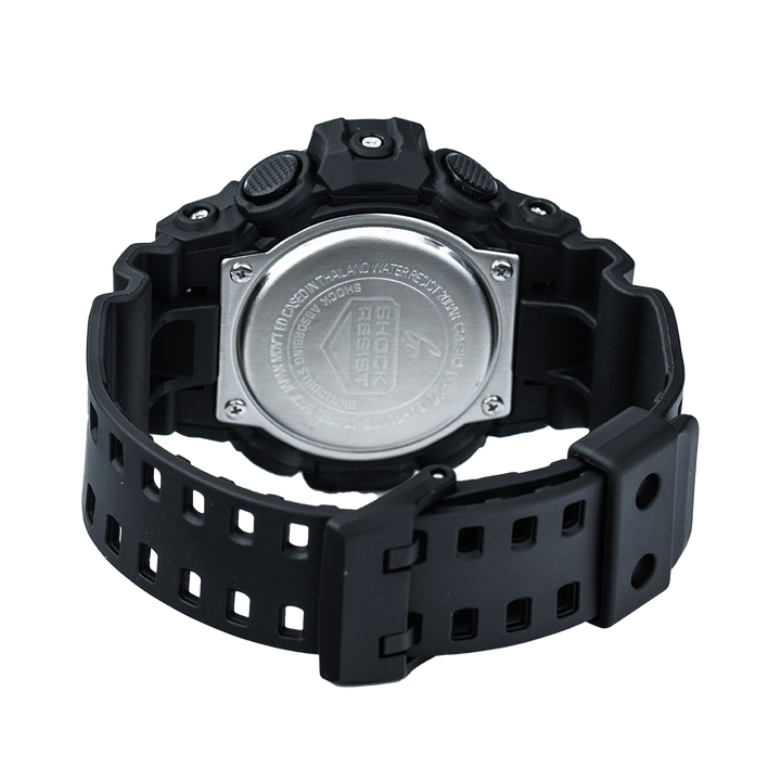 Jam Tangan CASIO G SHOCK GA-700DC-1A Men Black Digital Analog Dial Black Resin Band