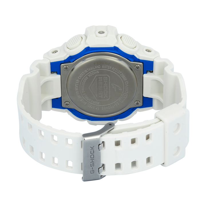 Jam Tangan CASIO G SHOCK GA-700HDS-7A Men Digital Analog Dial White Resin Band