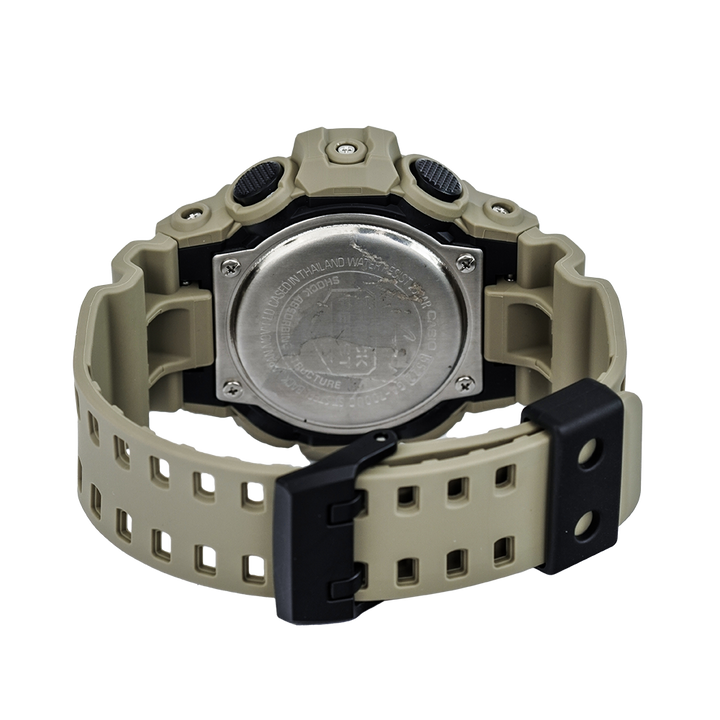 Jam Tangan CASIO G SHOCK GA-700UC-5A Men Digital Analog Dial Tan Resin Band