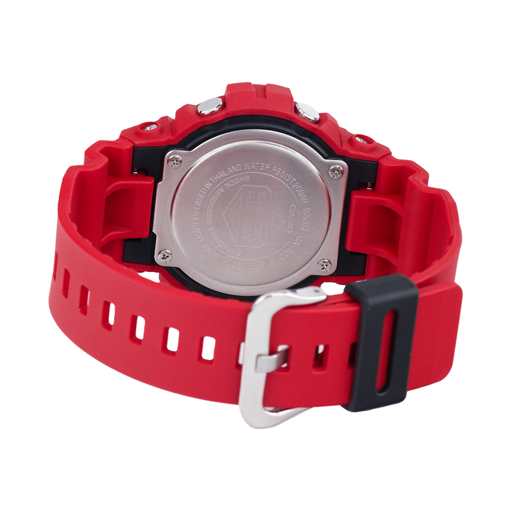 Jam Tangan Casio G-Shock GA-800-4A Men Digital Analog Dial Red Resin Band