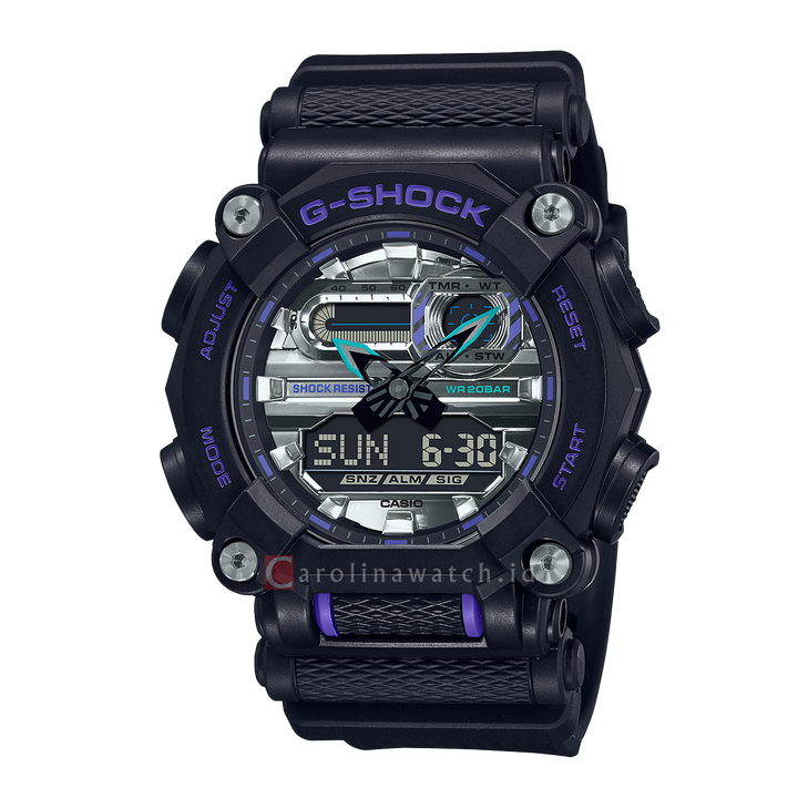 Jam Tangan Casio G-Shock GA-900AS-1A Men The Industrial Style Black Resin Band