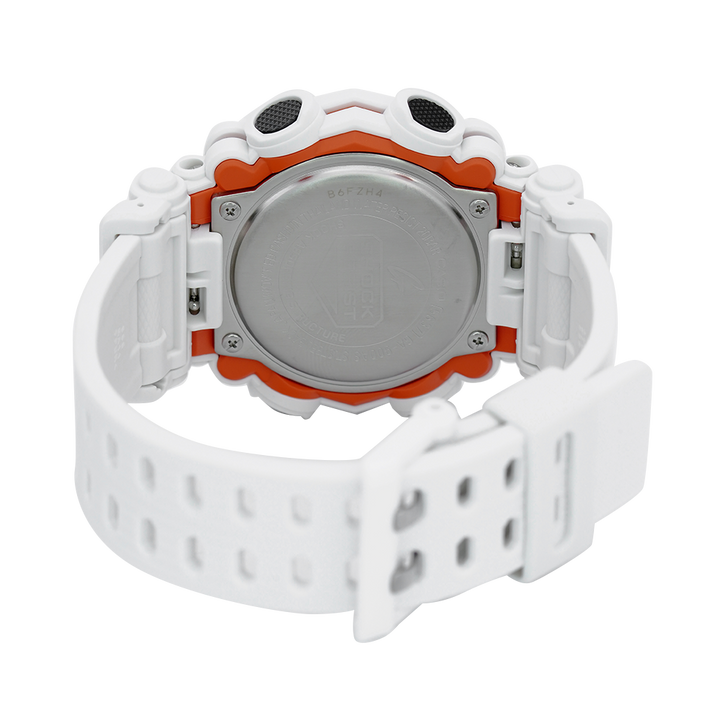 Jam Tangan Casio G-Shock GA-900AS-7A Men Garish Digital Analog Dial White Resin Band