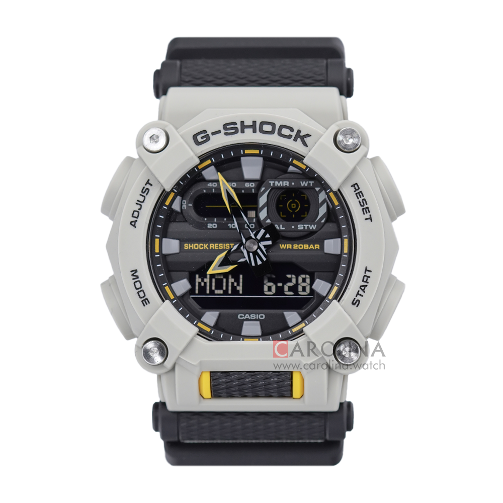 Jam Tangan Casio G-Shock GA-900HC-5A Men Hidden Coast Men Digital Analog Dial Black Resin Band