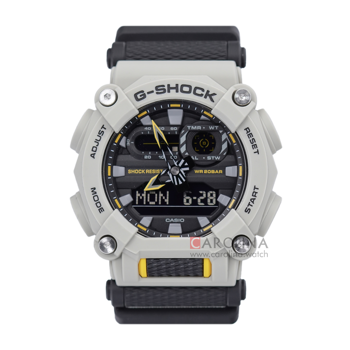 Jam Tangan Casio G-Shock GA-900HC-5A Men Hidden Coast Men Digital Analog Dial Black Resin Band