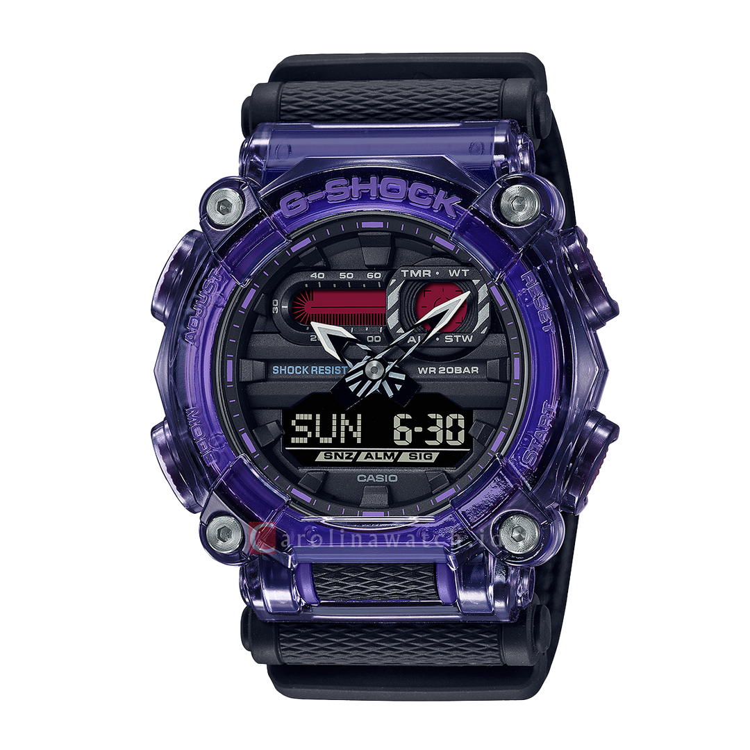 Jam Tangan Casio G-Shock GA-900TS-6A Men Sound Wave Series Dual Tone Resin Band