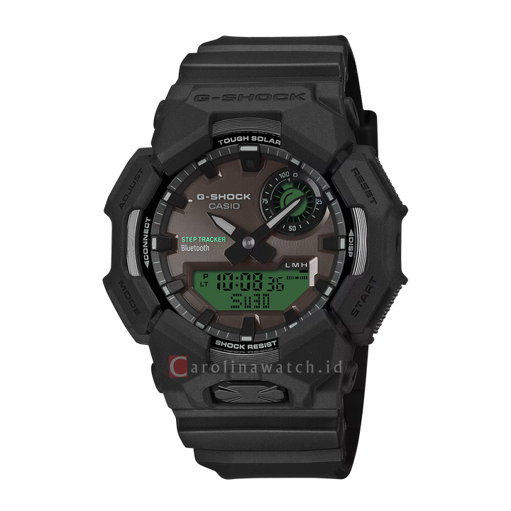 Jam Tangan Casio G-Shock GA-B010BEG-1A Men Green Analog Digital Dial Black Resin Band