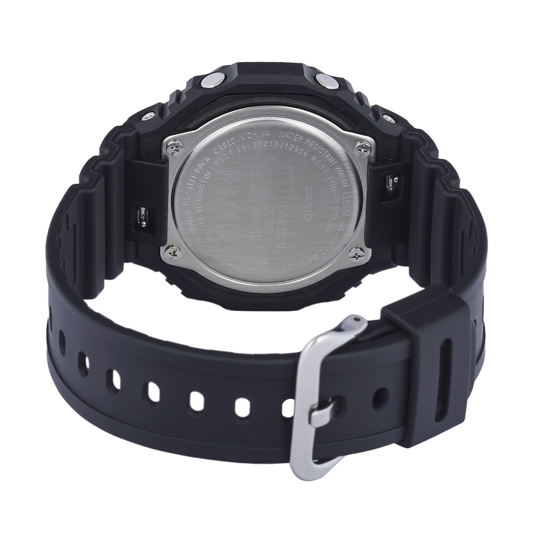 Jam Tangan CASIO G SHOCK GA-B2100BBR-1A Men Black Digital Analog Dial Black Resin Band