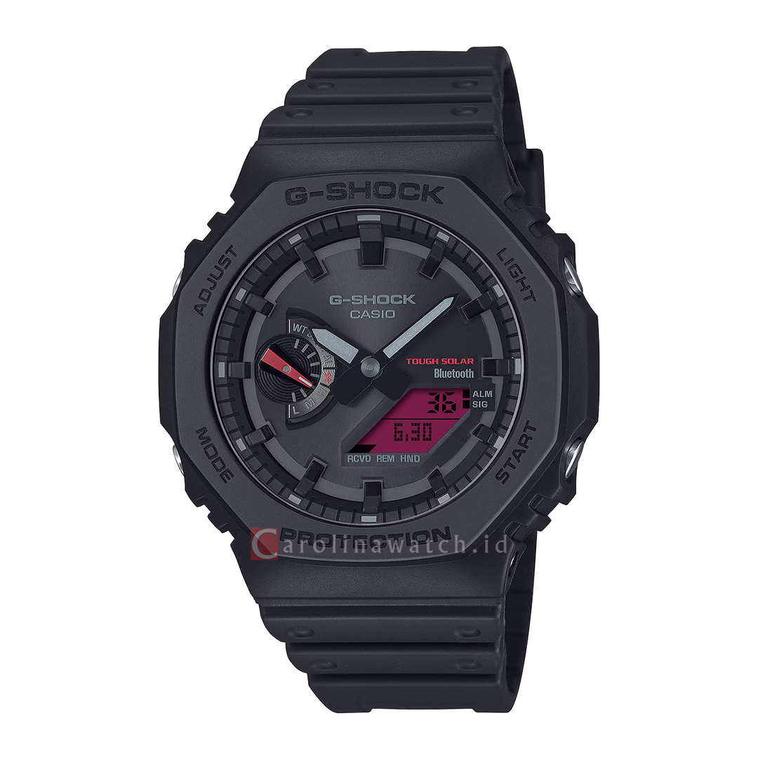 Jam Tangan CASIO G SHOCK GA-B2100BBR-1A Men Black Digital Analog Dial Black Resin Band