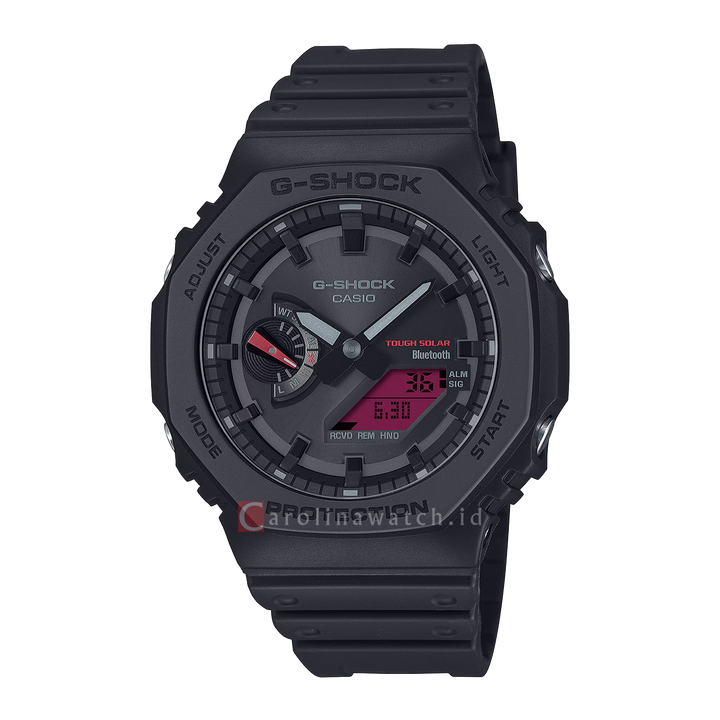 Jam Tangan CASIO G SHOCK GA-B2100BBR-1A Men Black Digital Analog Dial Black Resin Band