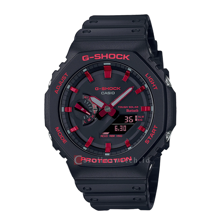 Jam Tangan CASIO G SHOCK GA-B2100BNR-1A Men Black Digital Analog Dial Black Resin Band