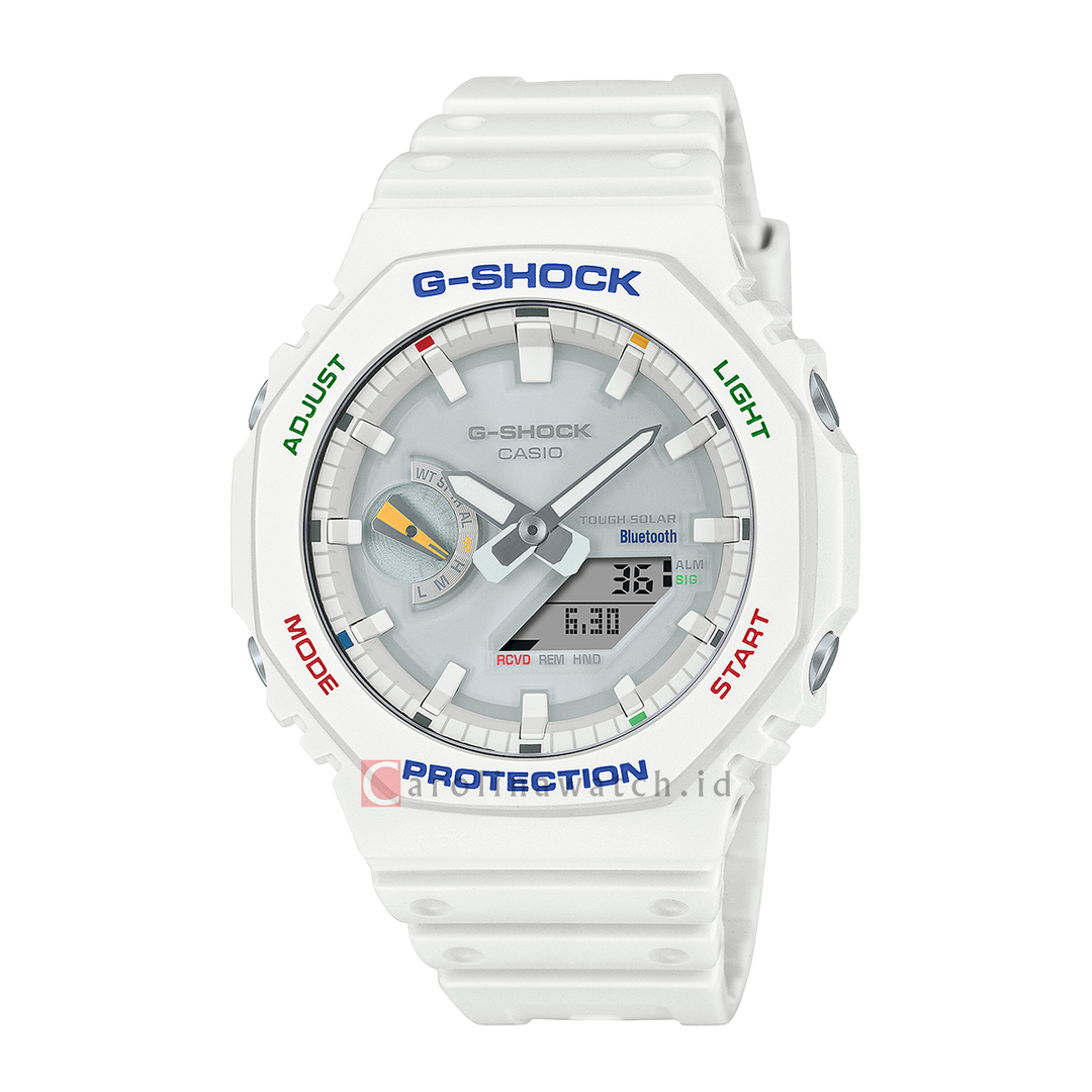 Jam Tangan Casio G Shock GA B2100FC 7A Multicolor Accents Men White Di Carolina Watch
