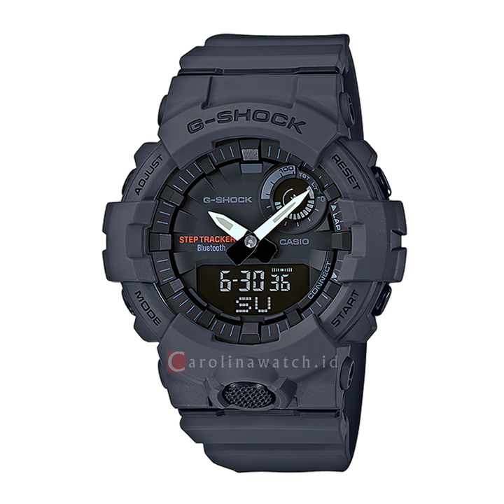 Jam Tangan Casio G-Shock GBA-800-8A Men Black Digital Analog Dial Dark Grey Resin Band