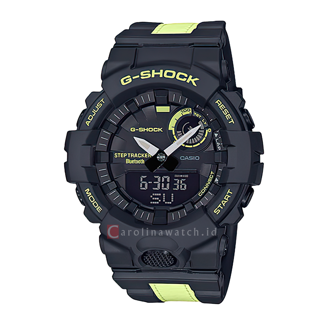 Jam Tangan Casio G-Shock GBA-800LU-1A1 Men Black Digital Analog Dial Dual Tone Resin Band